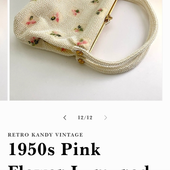 Lumeres vintage 1950's beaded purse - Picture 7 of 8